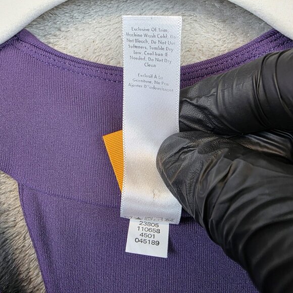 Lucy Dress Womens Small Purple Racerback Athletic A-Line Supplex Nylon Shelf Bra - Picture 4 of 8